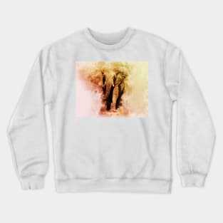 Powerful African Elephant - Watercolor Crewneck Sweatshirt